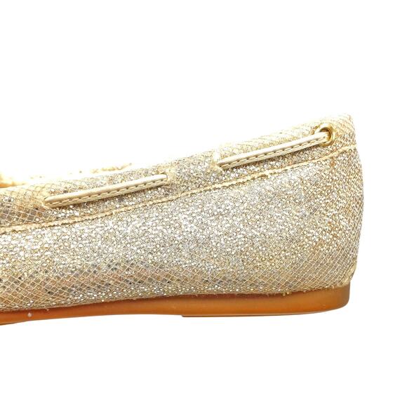 Michael Kors Sutton Shearling Moccasin Slippers – Champagne Mesh - Chalet Chic - Picture 11 of 16